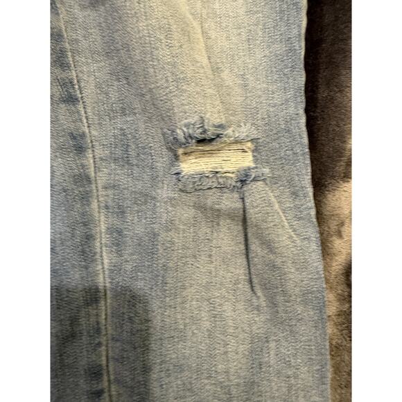 Time and Tru Skinny Jeans Womens 10 Floral Embroidered Distressed Denim Pants - Picture 4 of 11